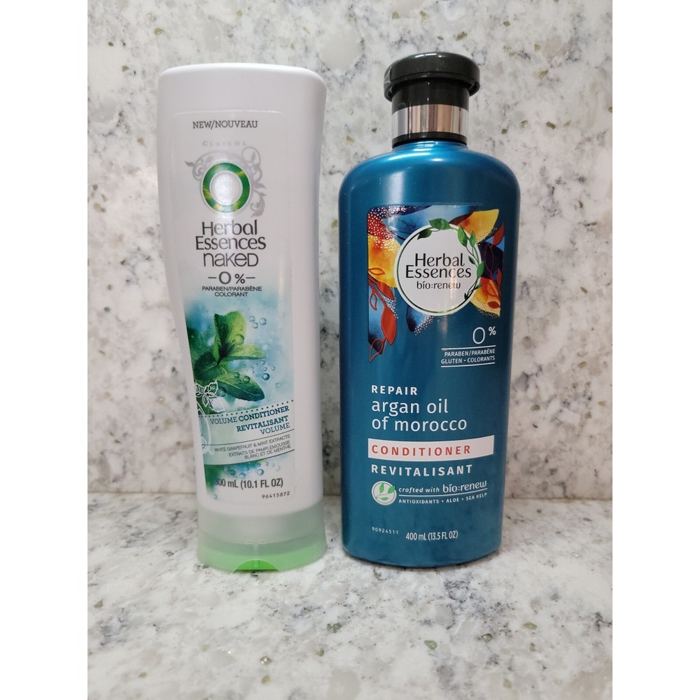 Herbal Essences‎ 10.1 Oz/13.5 Argan Oil & Volume Mint Conditioner Set of 2